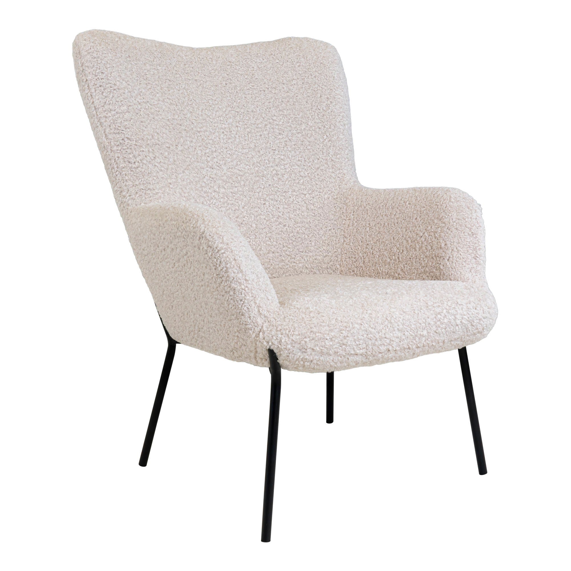 Glasgow – Loungesessel in Bouclé, 70×79×98 cm